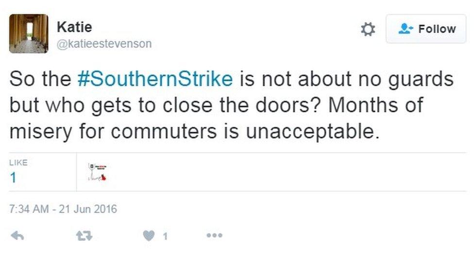 #SouthernStrike tweet