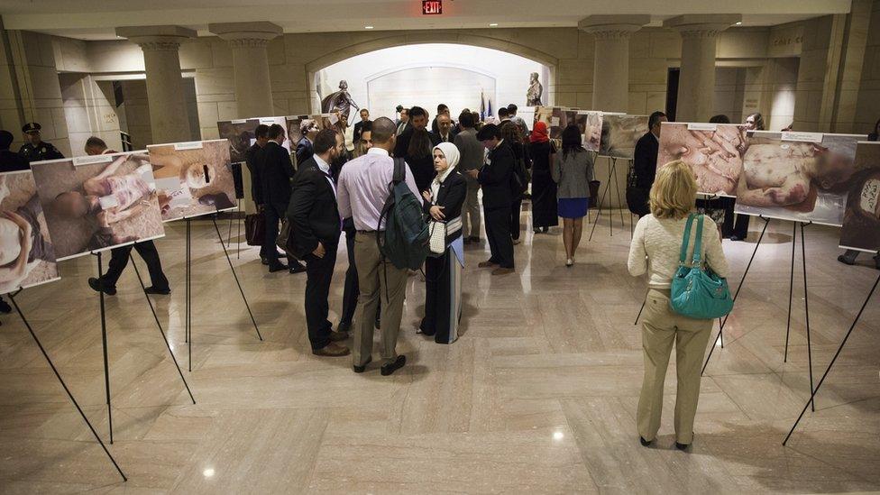 Caesar's Photos: Inside Syria's Secret Prisons exhibition, Washington DC, 2015