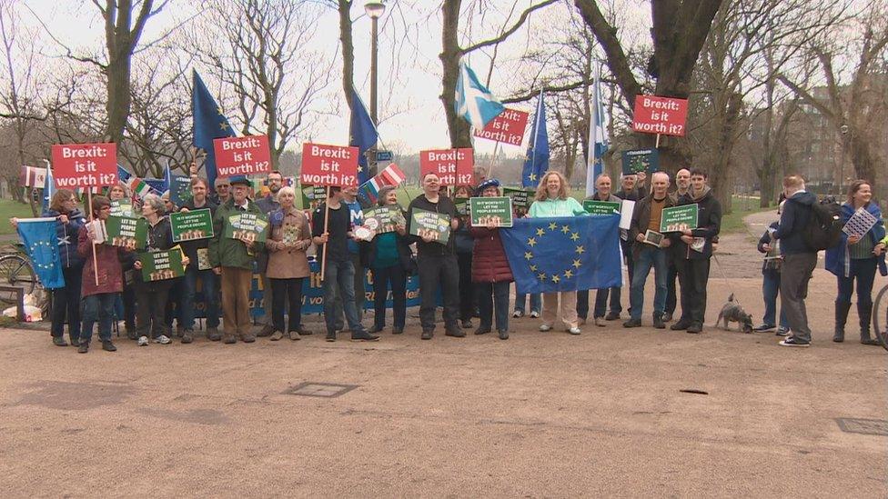 Protest in Edinburgh