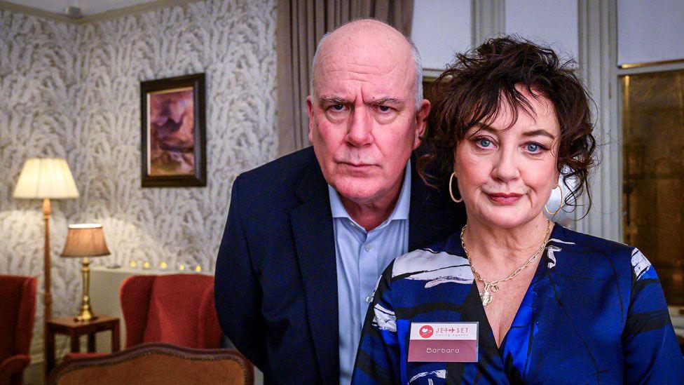 The Chief with his ex-wife (played by Lorraine McIntosh)