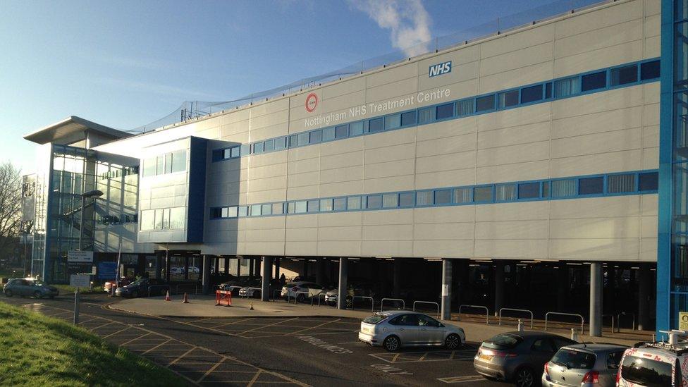 NHS treatment centre at the QMC