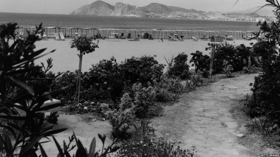 Benidorm beach in 1963