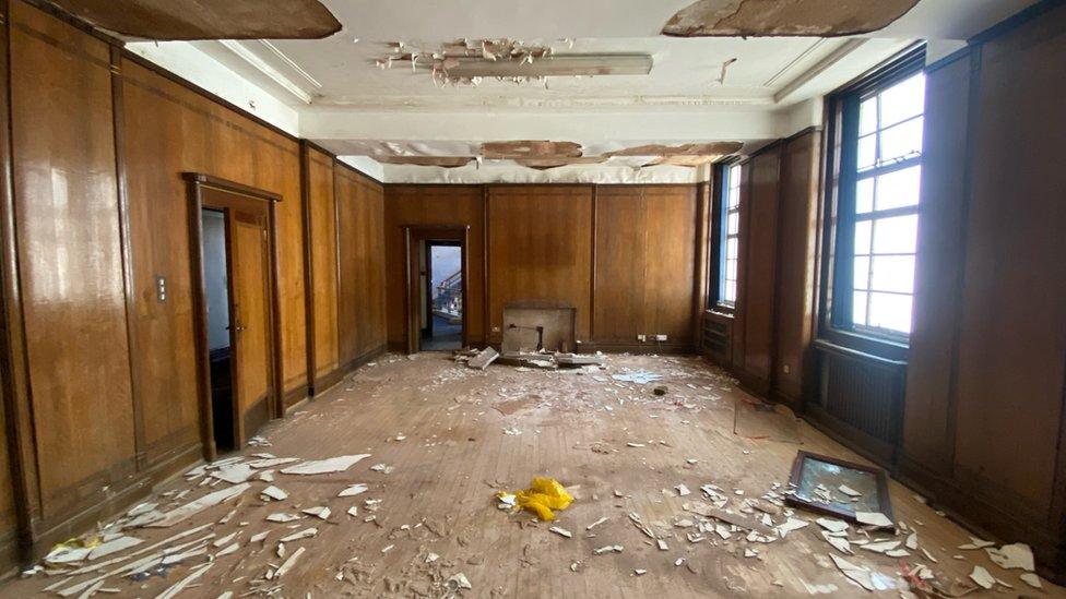 Inside the former police headquarters and fire station on Shakespeare Street in Nottingham