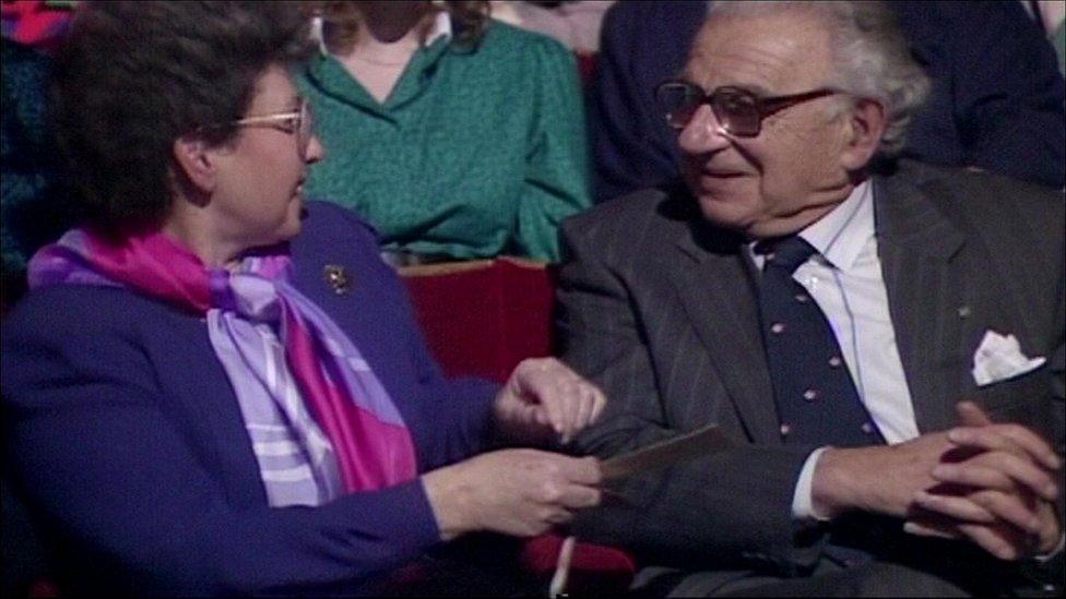 Lady Milena Grenfell-Baines and Sir Nicholas Winton