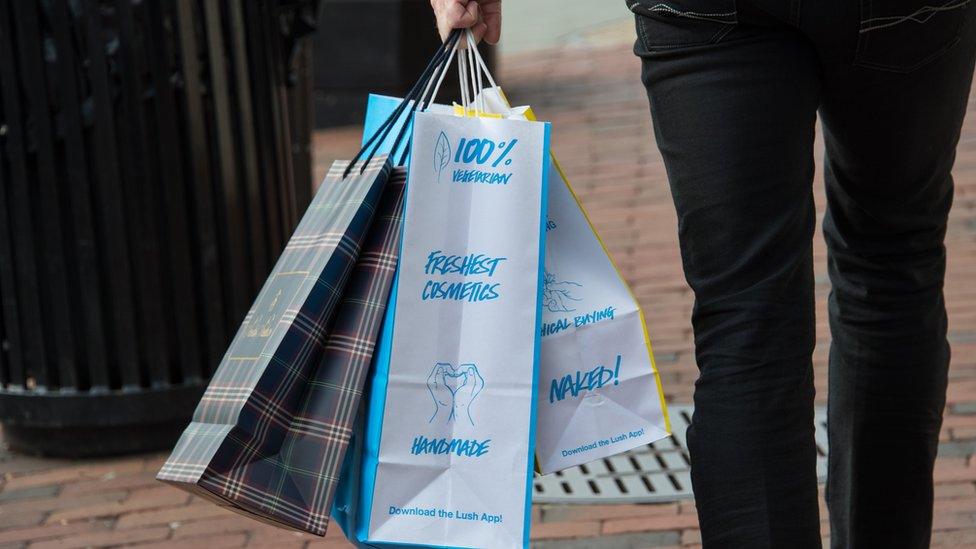 A shopper in Washington, DC