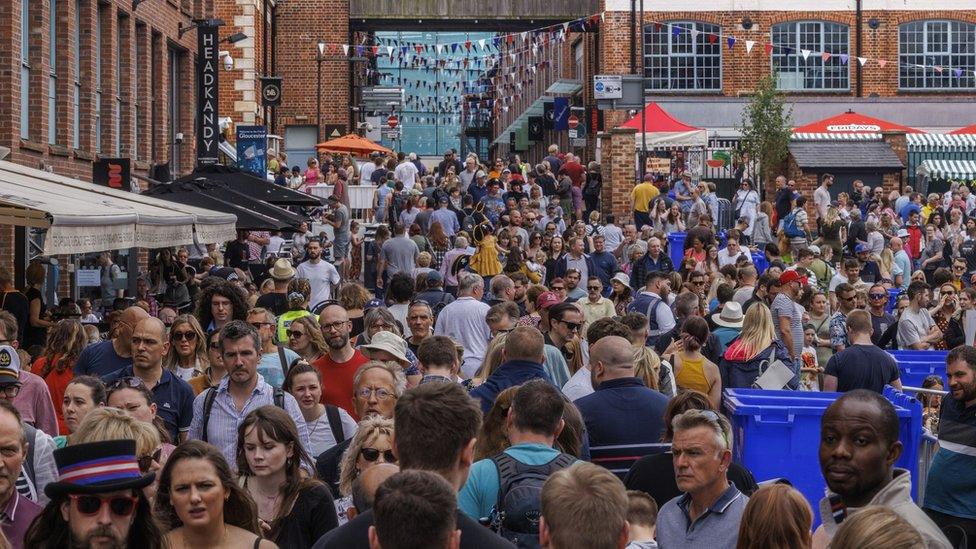 Gloucester Tall Ships Festival crowds