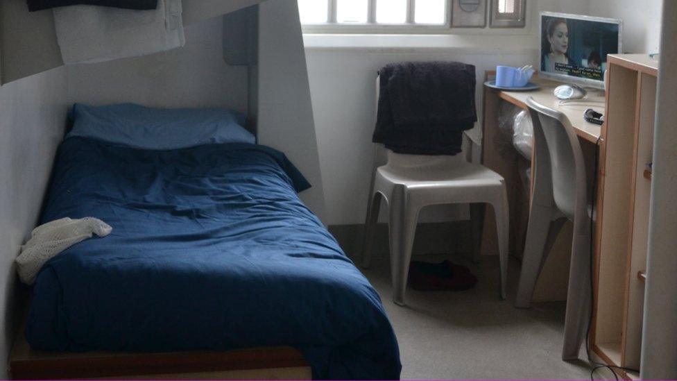 Inside a cell at HMP Oakwood