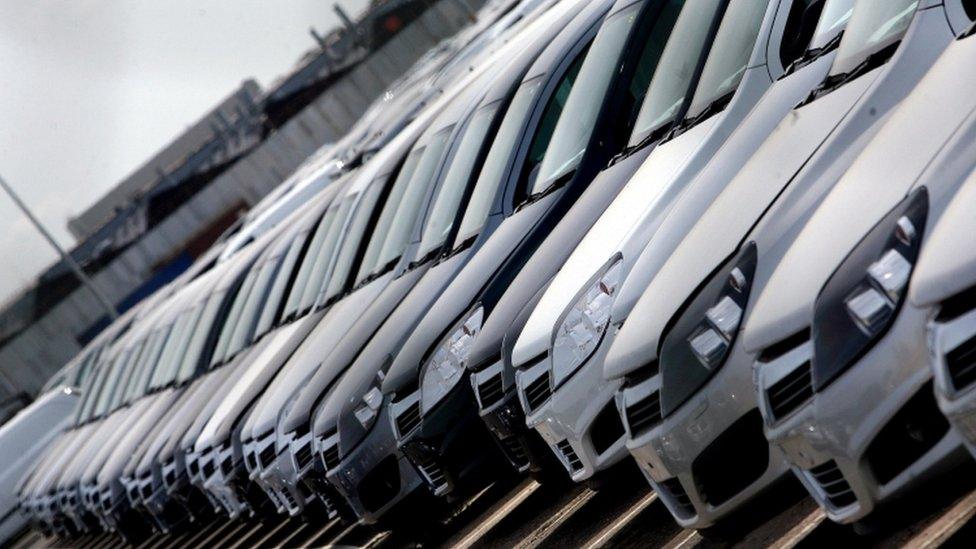 Sale of cars at Vauxhall's Ellesmere Port plant