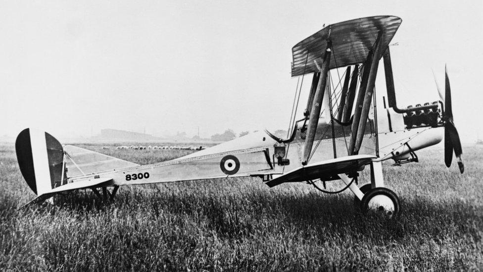 The BE2c -a two-seat reconnaissance aircraft, fitted with bomb-rack - was built in Lincoln