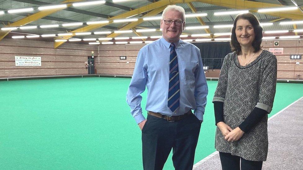 Stuart Marshall and Julie Forrest ahead of Saturday's renaming ceremony.