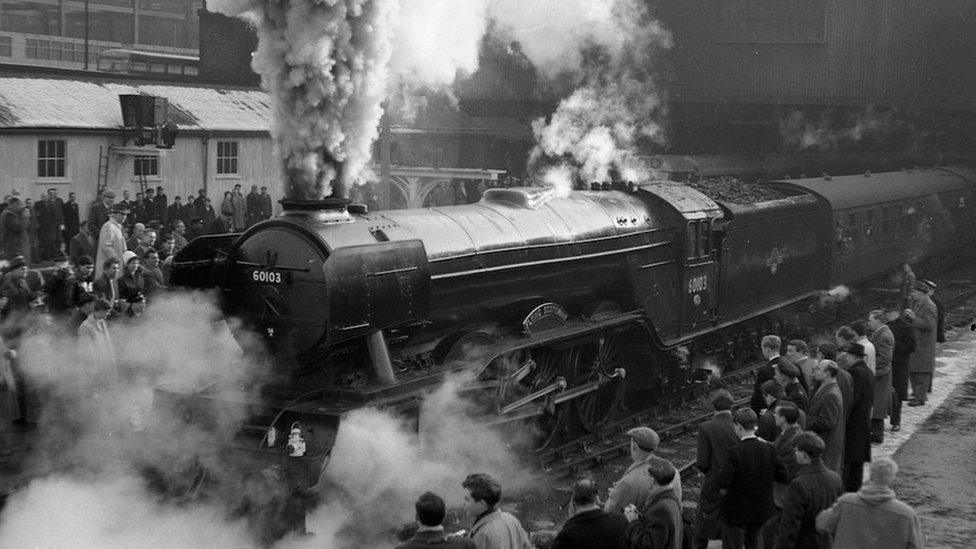 The Flying Scotsman in full steam