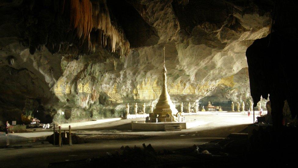 Temple in a cave