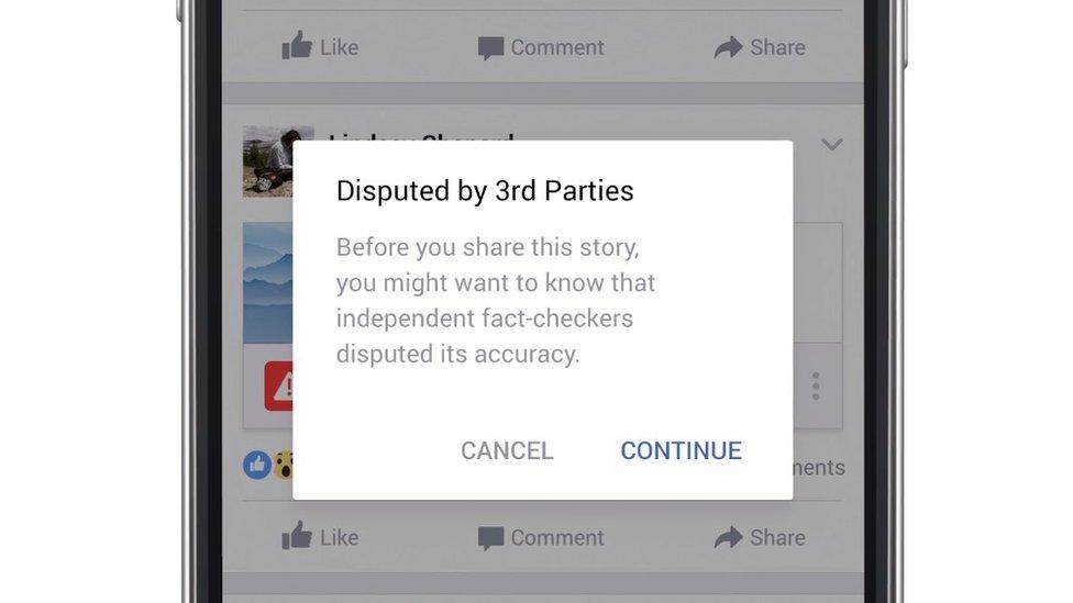 Screengrab of "Disputed by 3rd parties" pop-up message