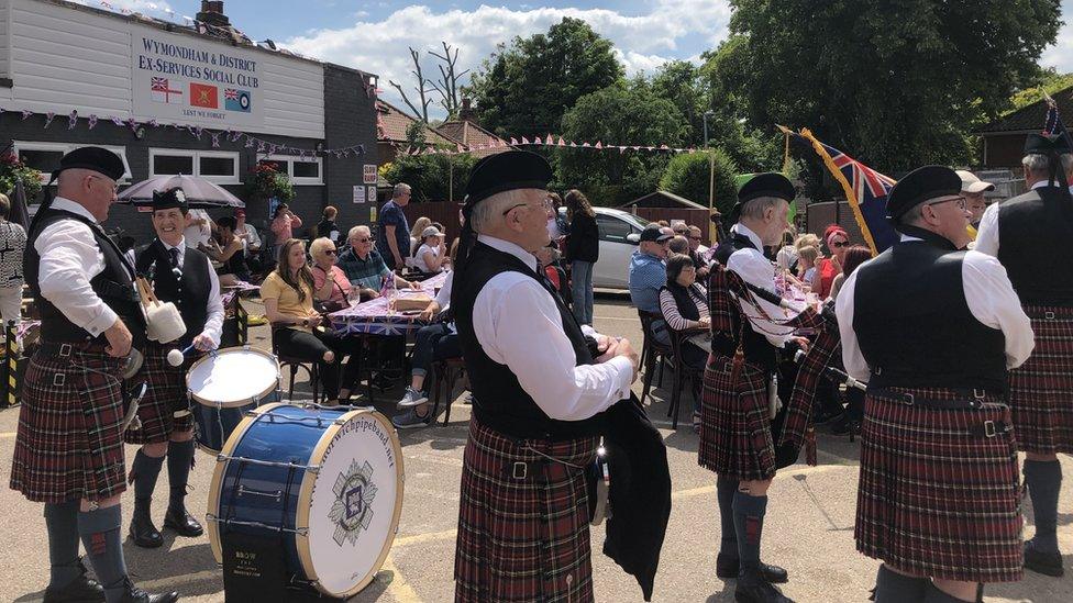 Celebrations in Wymondham, Norfolk