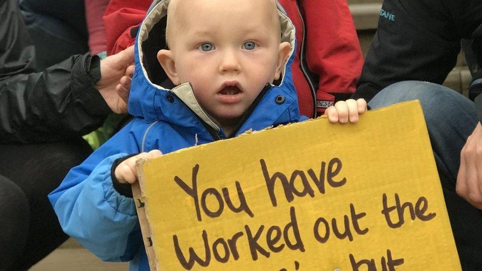 Children's centre protest