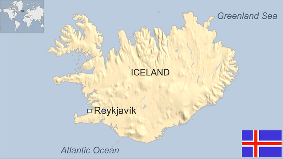 Map of Iceland