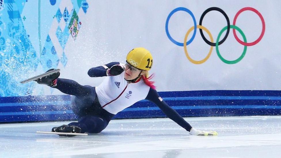 Christie during her unfortunate 2014 Olympics