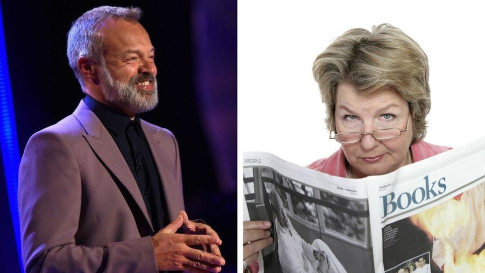 Graham Norton and Sandi Toksvig