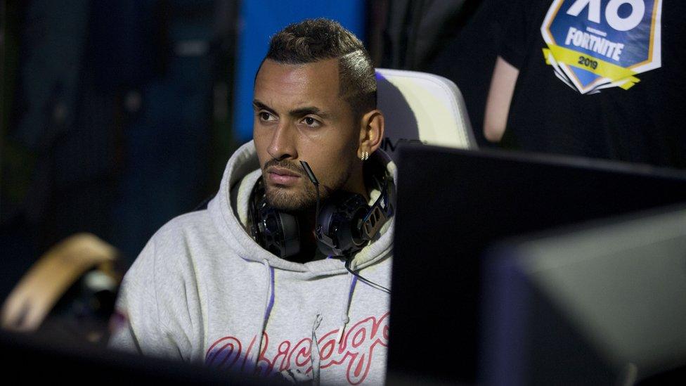 Professional tennis star Nick Kyrgios was playing too!