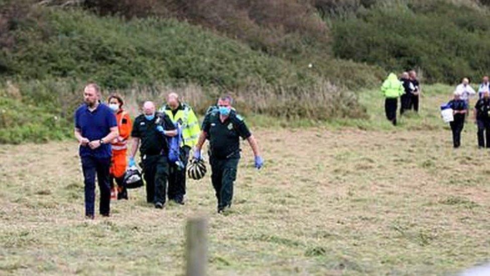 The scene of the incident in Newquay