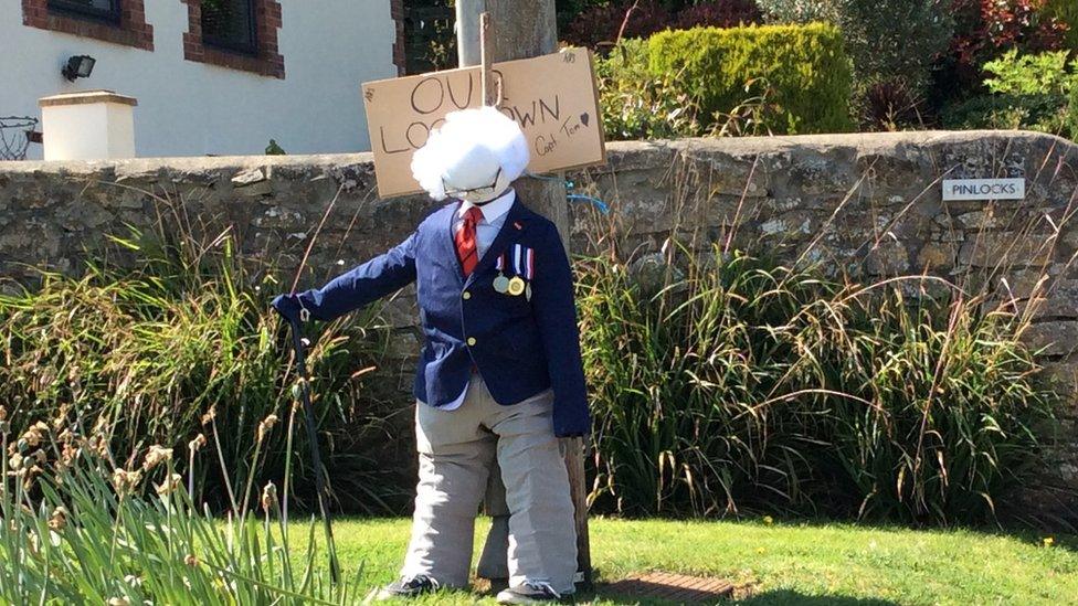 Captain Tom scarecrow