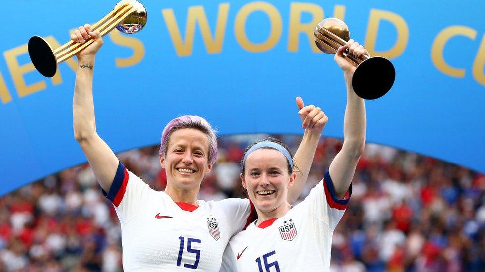 Megan Rapinoe and Rose Lavelle