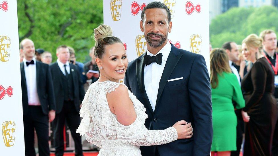 Rio Ferdinand and Kate Wright