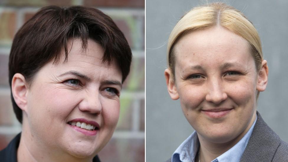 Ruth Davidson and Mhairi Black