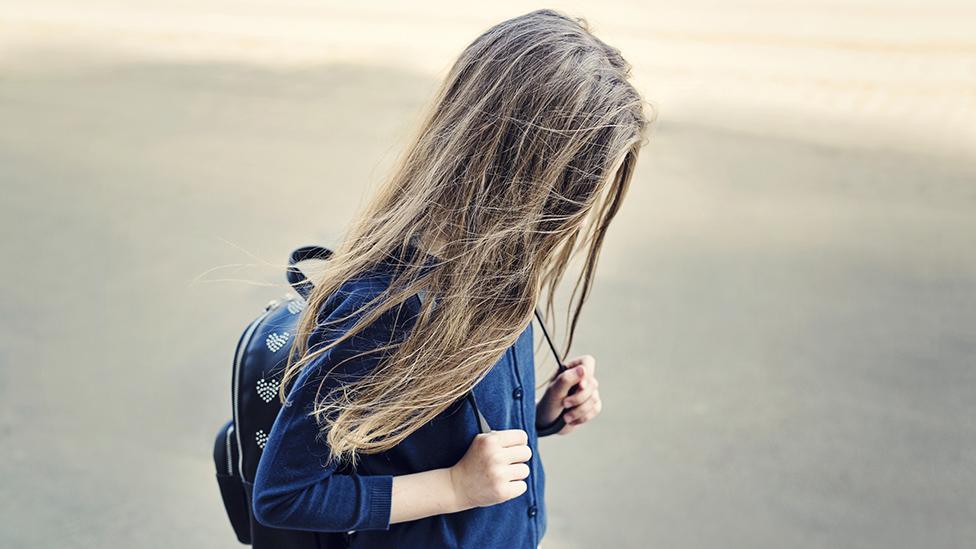 Girl with long hair