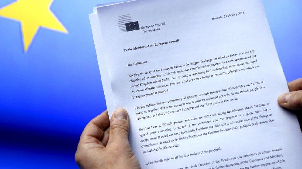 Donald Tusk letter