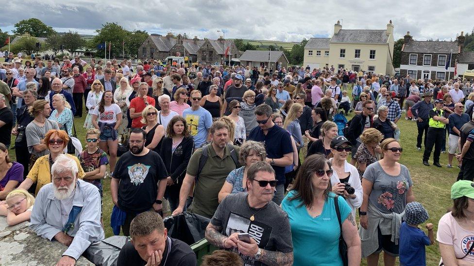 Crowds at Tynwald Day ceremony