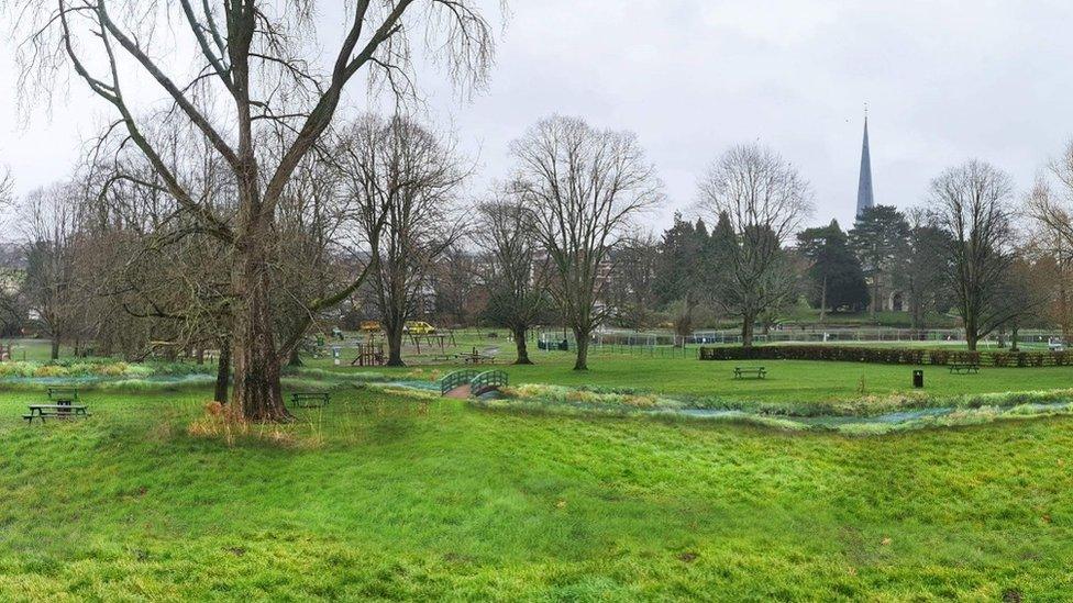 The River Gade in Hemel Hempstead