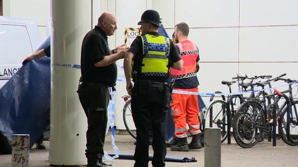 Police at Hillingdon Station