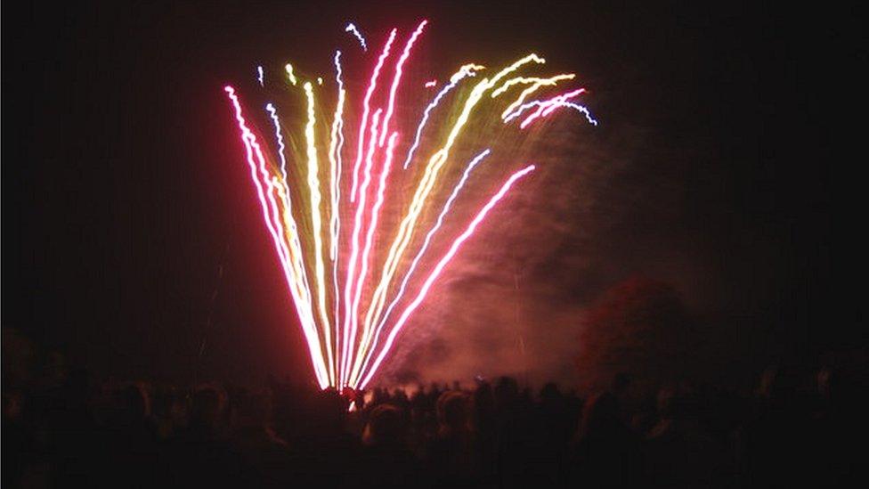 Fireworks in Roundhay park