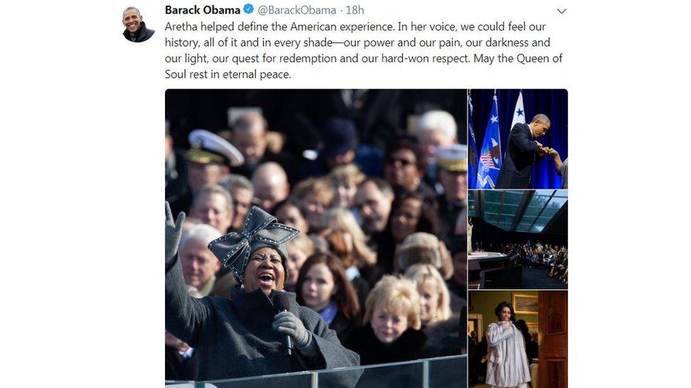 Obama tweeted