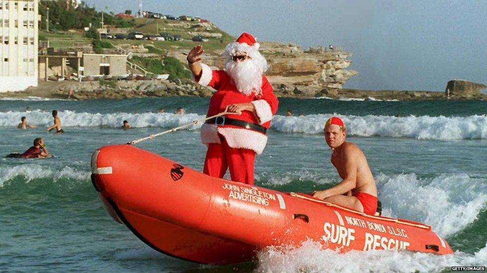 Lifeguard Santa