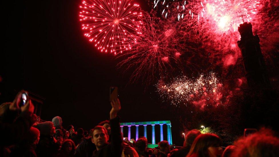 Edinburgh fireworks