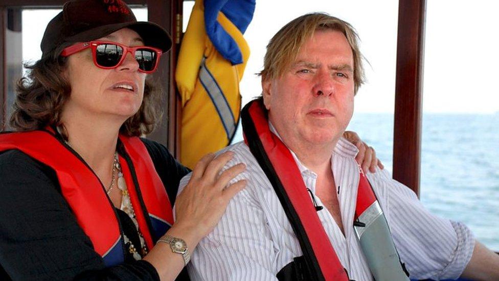 Timothy Spall and his wife Shane in All At Sea