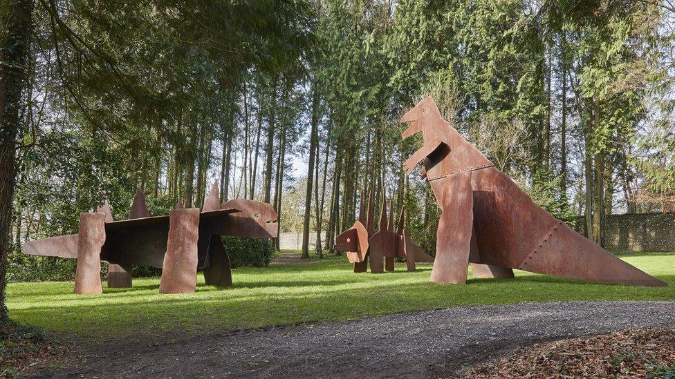 Jake and Dinos Chapman, Dinosaurs, Copyright Cass Sculpture Foundation, Chapman brothers