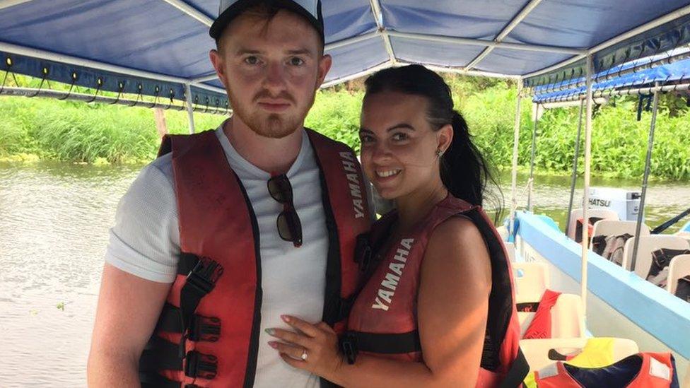 Abi McKie and Ali Smith got engaged in Nicaragua