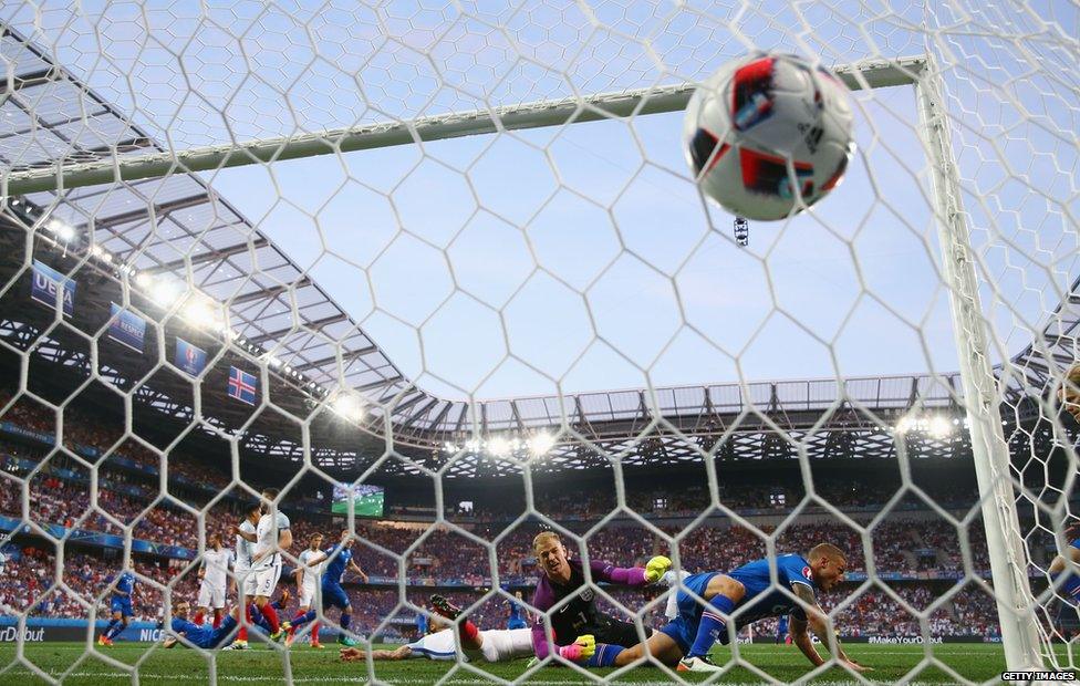 England concede a goal