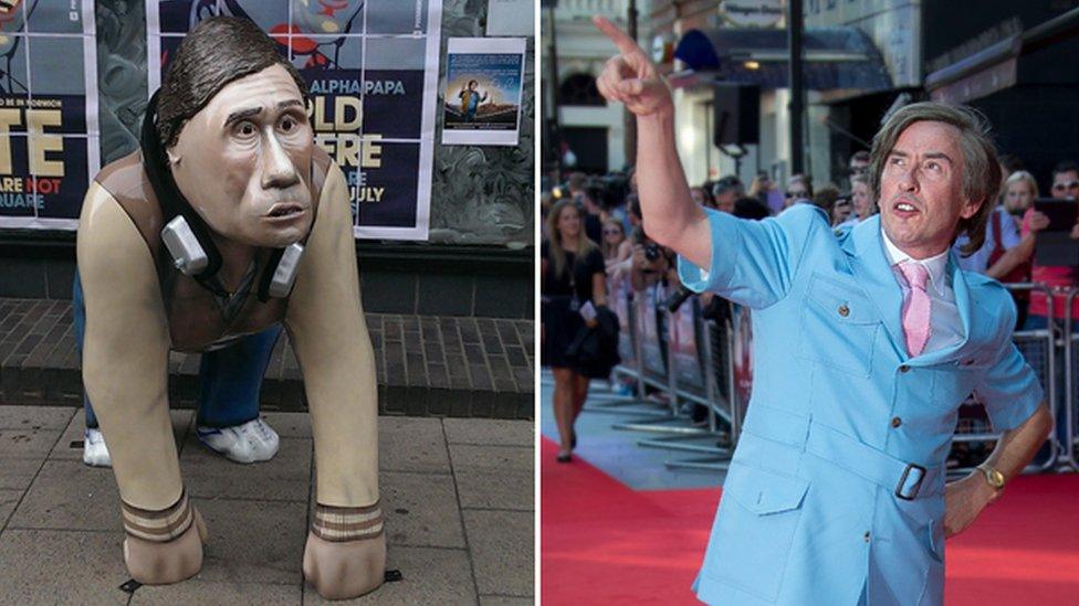 Alan Partridge Go Go Gorilla and Steve Coogan as Alan Partridge