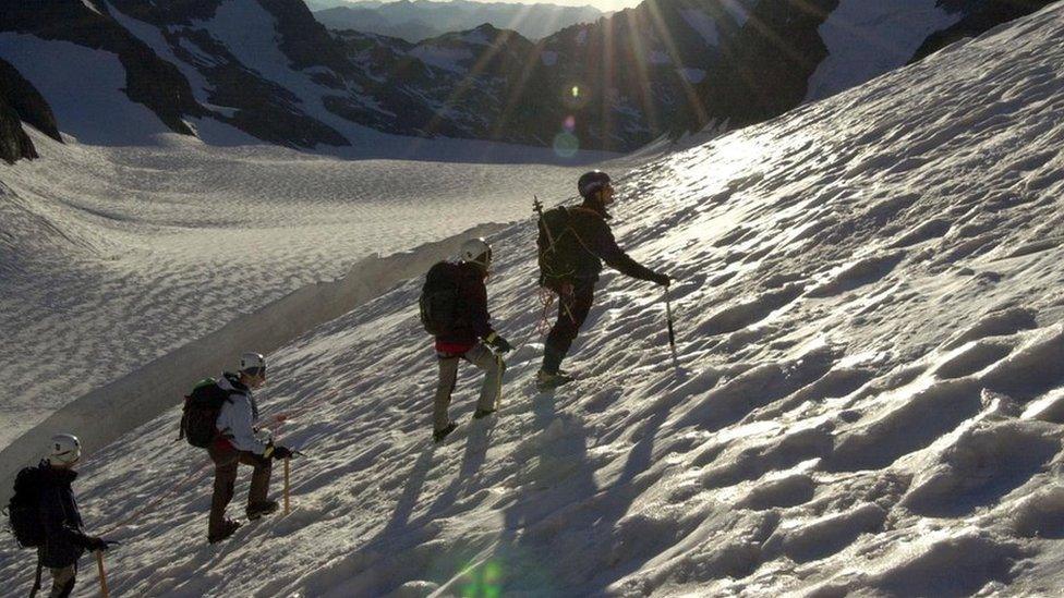 A file photo of the Dome de Neige, in the French Alps