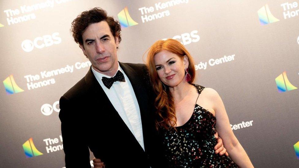 Sacha Baron Cohen and Isla Fisher