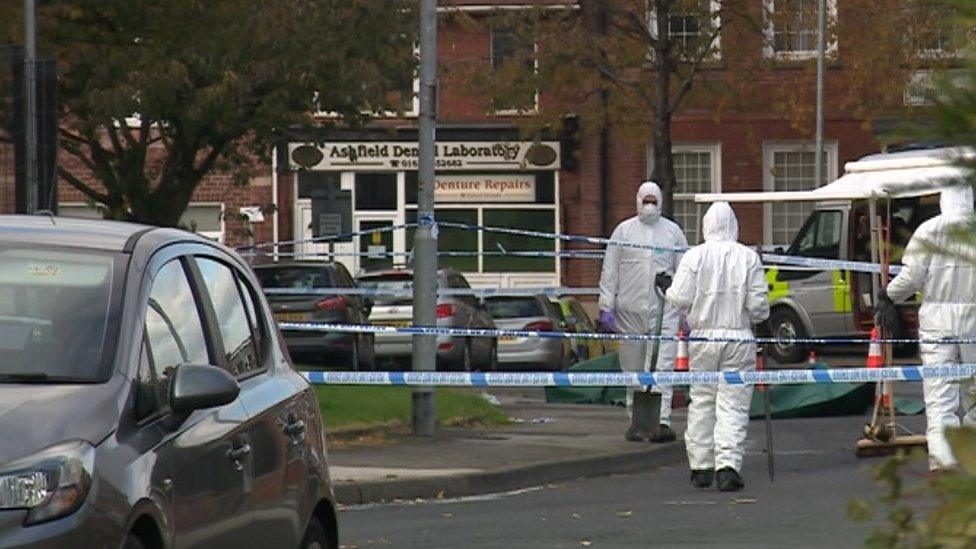 Forensic staff at Langton Road