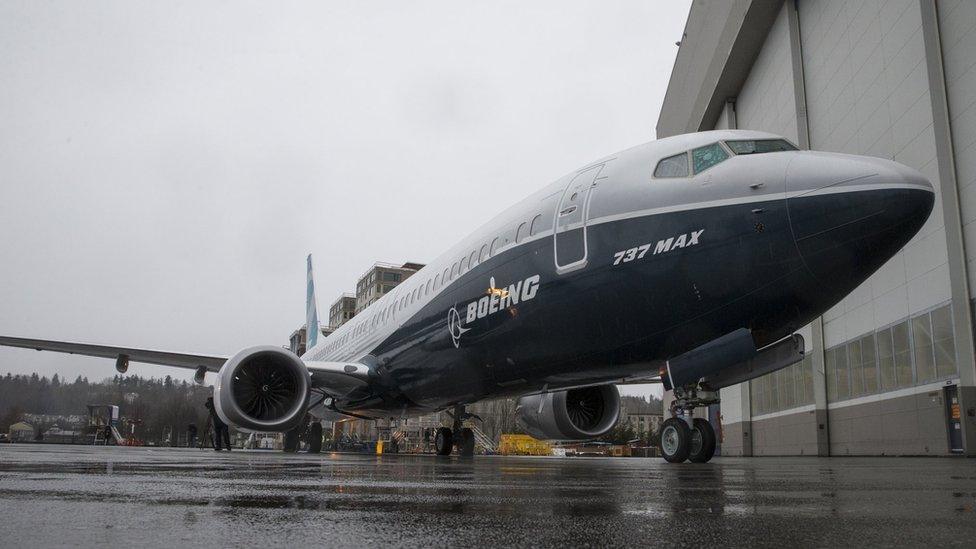 A Boeing 737 MAX 9 in Washington