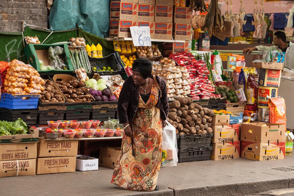 Vegetable shop in Peckham