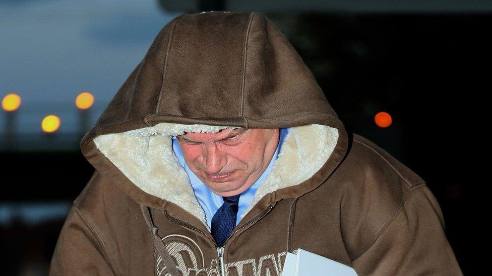 Roger Smith leaving Nottingham Crown Court