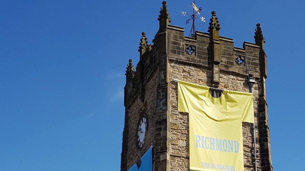 Richmond church clock tower