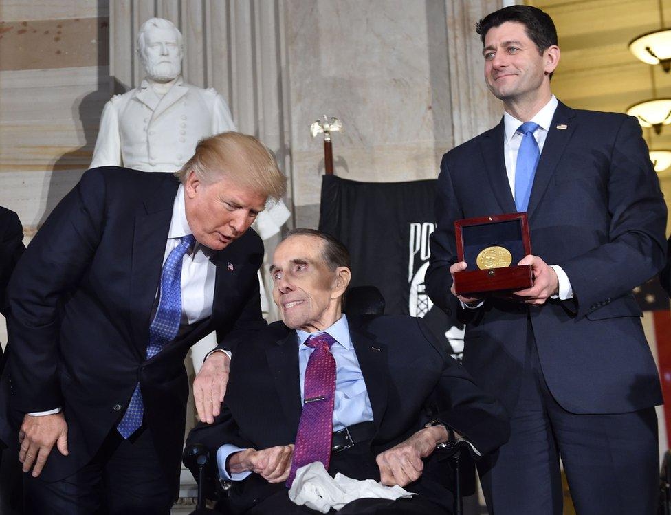 Donald Trump, Bob Dole and Paul Ryan